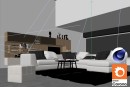 C4Donly.com - Living Room 3D Model - Cinema 4D & Corona