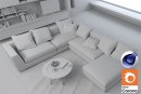 C4Donly.com - Living Room 3D Model - Cinema 4D & Corona