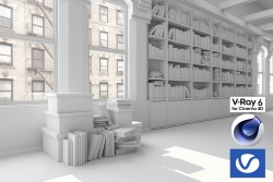 C4Donly.com - Office Station 3D Model - Cinema 4D & V-Ray