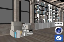 C4Donly.com - Living Room 3D Model - Cinema 4D & V-Ray