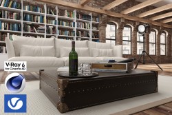 C4Donly.com - Office Station 3D Model - Cinema 4D & V-Ray