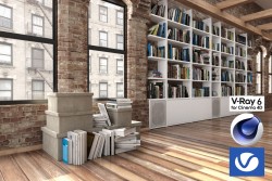 C4Donly.com - Living Room 3D Model - Cinema 4D & V-Ray