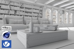C4Donly.com - Living Room 3D Model - Cinema 4D & V-Ray