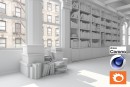 C4Donly.com - Living Room 3D Model - Cinema 4D & Corona