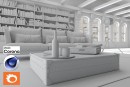 C4Donly.com - Living Room 3D Model - Cinema 4D & Corona
