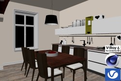 C4Donly.com - Living Room 3D Model - Cinema 4D & V-Ray