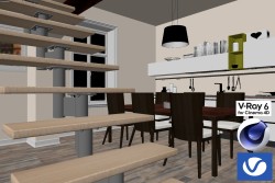 C4Donly.com - Living Room 3D Model - Cinema 4D & V-Ray