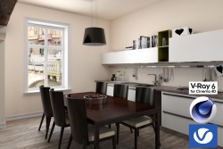 C4Donly.com - Living Room 3D Model - Cinema 4D & V-Ray