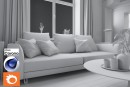 C4Donly.com - Living Room 3D Model - Cinema 4D & Corona