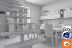 C4Donly.com - Living Room 3D Model - Cinema 4D & Corona