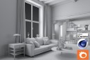 C4Donly.com - Living Room 3D Model - Cinema 4D & Corona