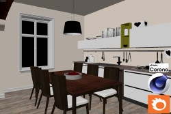 C4Donly.com - Living Room 3D Model - Cinema 4D & Corona