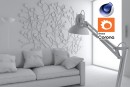 C4Donly.com - Living Room 3D Model - Cinema 4D & Corona