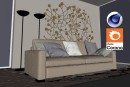 C4Donly.com - Living Room 3D Model - Cinema 4D & Corona