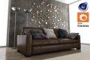 C4Donly.com - Living Room 3D Model - Cinema 4D & Corona