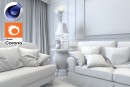 C4Donly.com - Living Room 3D Model - Cinema 4D & Corona