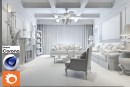 C4Donly.com - Living Room 3D Model - Cinema 4D & Corona