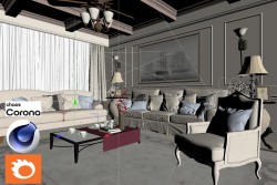 C4Donly.com - Office Station 3D Model - Cinema 4D & V-Ray