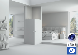 C4Donly.com - Living Room 3D Model - Cinema 4D & V-Ray