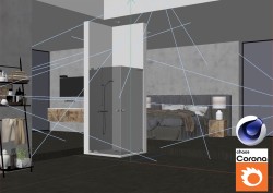 C4Donly.com - Living Room 3D Model - Cinema 4D & Corona