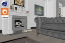 C4Donly.com - Living Room 3D Model - Cinema 4D & Corona