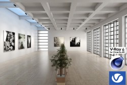 C4Donly.com - Living Room 3D Model - Cinema 4D & V-Ray