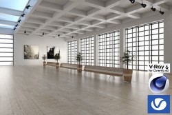 C4Donly.com - Living Room 3D Model - Cinema 4D & V-Ray