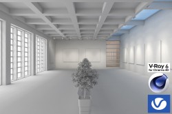 C4Donly.com - Living Room 3D Model - Cinema 4D & V-Ray