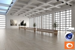 C4Donly.com - Living Room 3D Model - Cinema 4D & Corona