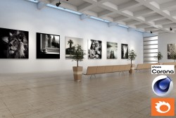 C4Donly.com - Living Room 3D Model - Cinema 4D & Corona