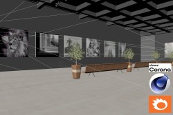 C4Donly.com - Living Room 3D Model - Cinema 4D & Corona