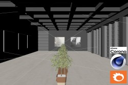 C4Donly.com - Living Room 3D Model - Cinema 4D & Corona