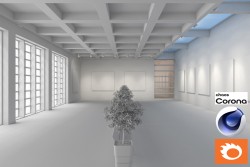 C4Donly.com - Living Room 3D Model - Cinema 4D & Corona