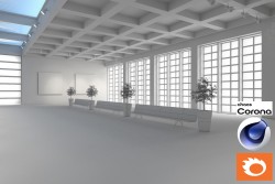C4Donly.com - Living Room 3D Model - Cinema 4D & Corona