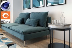 C4Donly.com - Office Station 3D Model - Cinema 4D & V-Ray