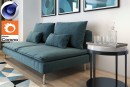 C4Donly.com - Living Room 3D Model - Cinema 4D & Corona