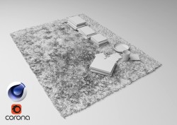 C4Donly.com - Office Station 3D Model - Cinema 4D & Corona