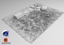 C4Donly.com - Office Station 3D Model - Cinema 4D & Corona