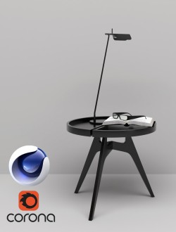 C4Donly.com - Office Station 3D Model - Cinema 4D & Corona