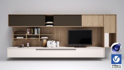 C4Donly.com - Office Station 3D Model - Cinema 4D & V-Ray