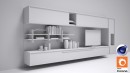 C4Donly.com - Office Station 3D Model - Cinema 4D & V-Ray