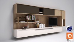 C4Donly.com - Office Station 3D Model - Cinema 4D & V-Ray