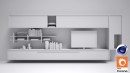 C4Donly.com - Office Station 3D Model - Cinema 4D & V-Ray