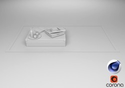 C4Donly.com - Office Station 3D Model - Cinema 4D & Corona