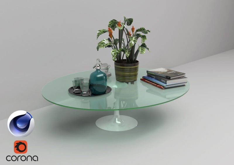 C4Donly.com - Office Station 3D Model - Cinema 4D & Corona