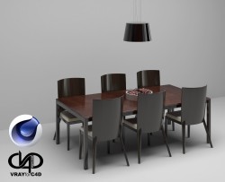 C4Donly.com - Office Station 3D Model - Cinema 4D & V-Ray