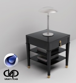 C4Donly.com - Office Station 3D Model - Cinema 4D & V-Ray