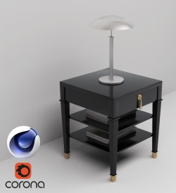 C4Donly.com - Office Station 3D Model - Cinema 4D & Corona