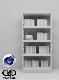 C4Donly.com - Office Station 3D Model - Cinema 4D & V-Ray