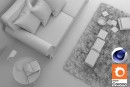C4Donly.com - Living Room 3D Model - Cinema 4D & Corona